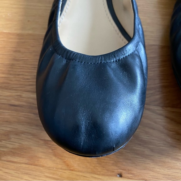 VERA WANG Napa Leather BLACK Ballet Shoes - Picture 9 of 12